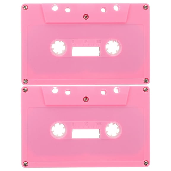 MRLESS 2pcs Decorative Blank Cassette Tapes Music Party Supplies Retro Colorful Empty Audio Cassettes Decor