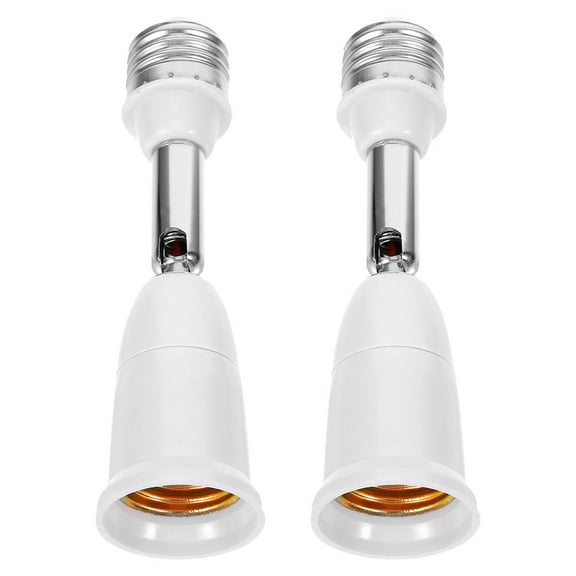 MRLESS 2pcs E27 Extension Light Adapter for Extending Bulb Sockets E27 Light Socket Extender Extension Socket Extender Adapter Adjustable Lamp Socket Extender