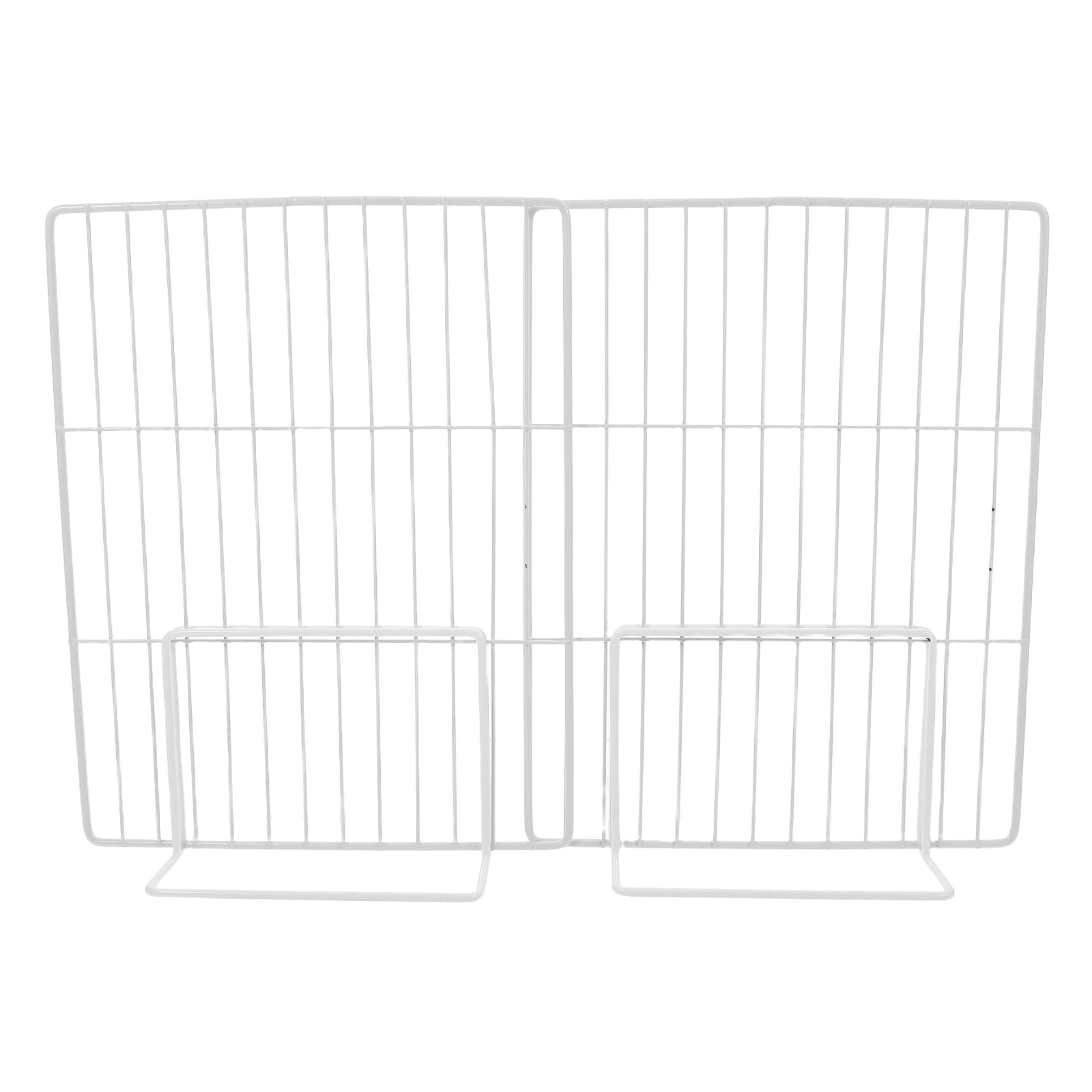 MRLESS 2-Pack Wire Dividers for Freezer Storage Bins, Mesh Shelf Organizers, Fridge Basket Dividers, Kitchen Storage and Organization Solutions