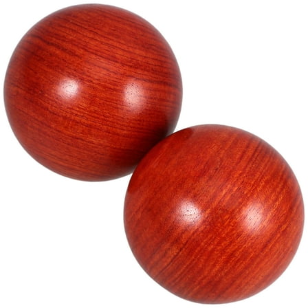 MRLESS Set of 2 Wooden Baoding Balls Hand Exercise Massage Balls Fitness Training Tool for Hand Strength and Relaxation