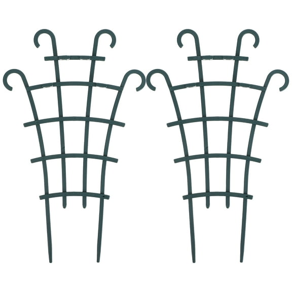 MRLESS 2pcs Plastic Indoor Plant Trellis for Climbing Plants, Small Garden Vine Support Rack for Potted Flowers and Outdoor Plants