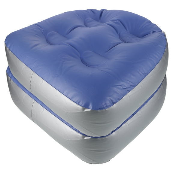 MRLESS 2pcs Inflatable Bathtub Seat Cushion for Spa and Sauna Bath Cushion with Suction Cups Thickened Bath Cushion Portable Seat Cushion