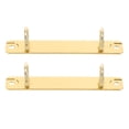 thumbnail image 1 of MRLESS 2-Pack Metal Loose Leaf Binder Spine Clips with Universal 2-Hole Binding Mechanism for Use and Secure Document Holding, 1 of 8