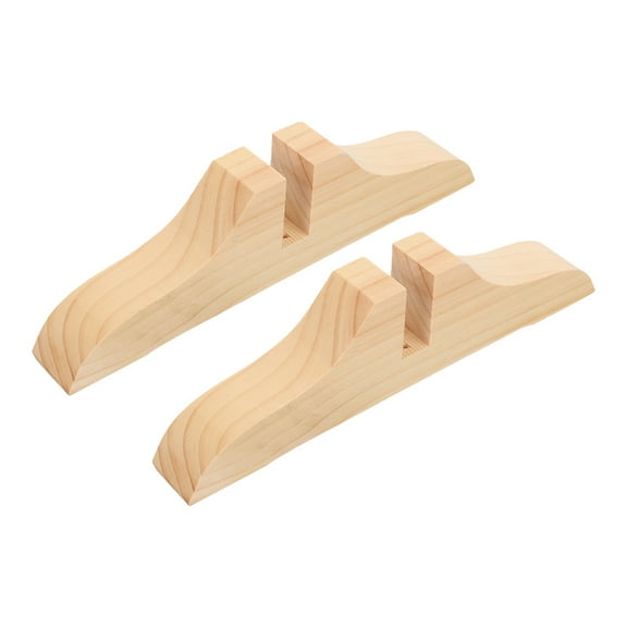 MRLESS 2pcs Room Divider Wooden Stand Screen Panel Feet Room Divider Bracket Partition Base