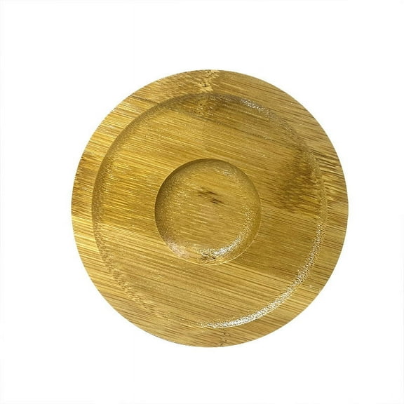 MRLESS Set of 2 Rotating Whiskey Glasses with Bamboo Bases and Coasters, Round Spin Whiskey Glass Holders for Bar and Home Use