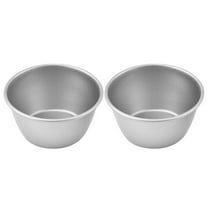 MRLESS Set of 2 Round Nonstick Pudding Molds Baking Cups for Egg Tarts, Muffins, Cakes & Desserts - Reusable for Home & Professional Baking