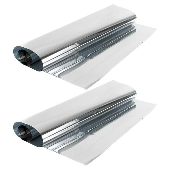 MRLESS 2pcs Sun Blocking Window Film, Easy to Install Decorative Colored Plastic Film for Household Window Glass Protection