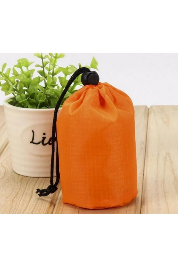 2-Pack Travel Raincoat Storage Bags with Drawstring, Waterproof Pouches for Outdoor Use, Compact Lightweight Organizer for Emergency Rain Gear