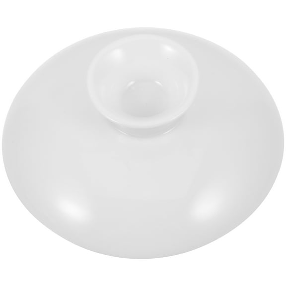 MRLESS 2pcs Universal Ceramic Teapot Lid Replacement White Ceramic Teapot Lid Tea Kettle Cover for Kitchen Home Restaurant