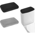 thumbnail image 1 of MRLESS 2-Pack Universal Toilet Lid Covers with Elastic Edge, Soft Washable Polyester Bathroom Decor Protectors, 1 of 6