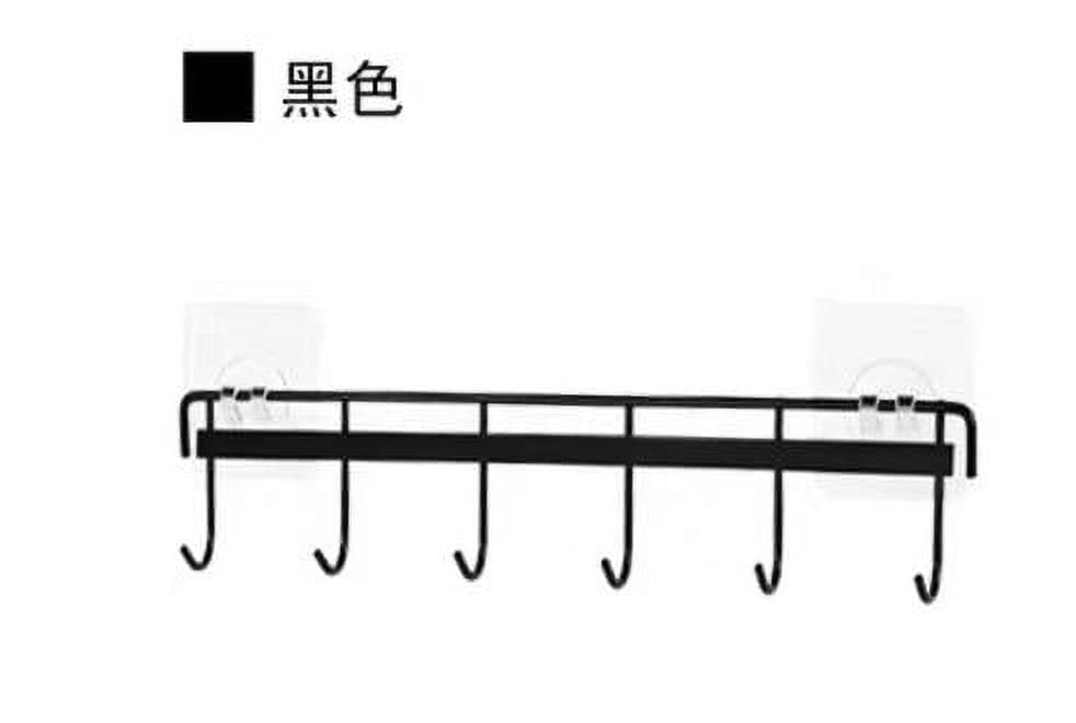 MRLESS 2pcs Utensil Hanger Rack Wall Mounted Kitchen Utensil Holder No Drilling Metal Hanging Hook Rack Cooking Tools Organizer