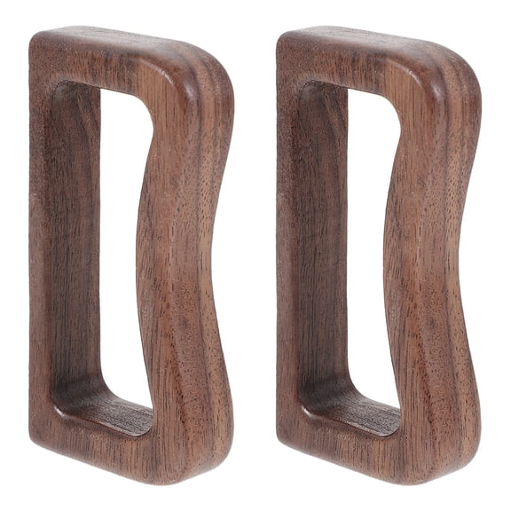 MRLESS 2pcs Wear-Resistant Wooden Handles for Tea Cup Smooth Teacup Grips for Water Glass Replacement Rustic Style Teacup Grips