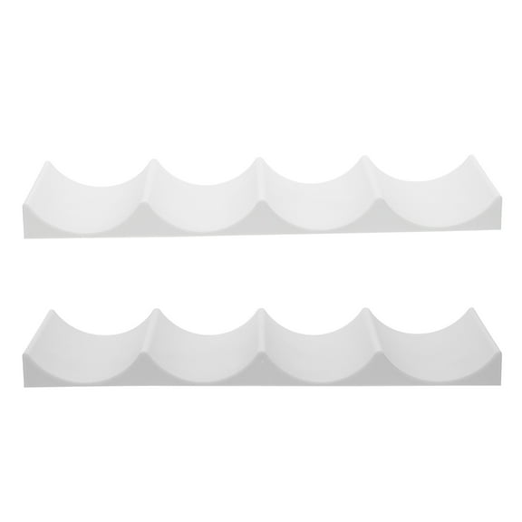 MRLESS 2pcs Wine Rack Countertop Wine Bottle Holder Plastic Drink Organizer for Refrigerator Cabinet and Desktop Display