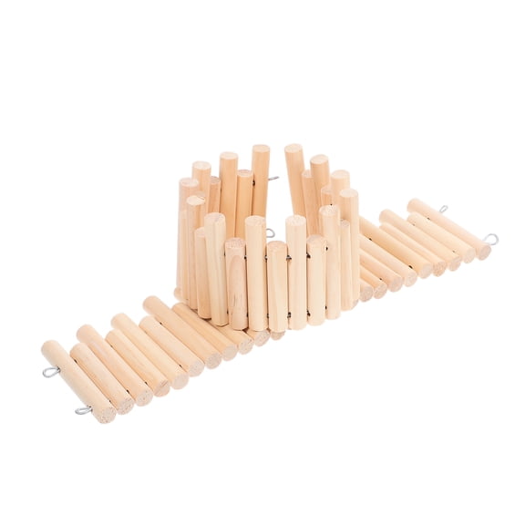 Hamster Wooden Bridge for Pet Cage Comfort and Safety Expandable Activity Space Multi 2pcs