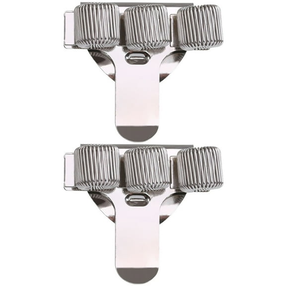 MRLESS 2x Metal Triple Pen Holder Clips for Ballpoint Pens & Markers