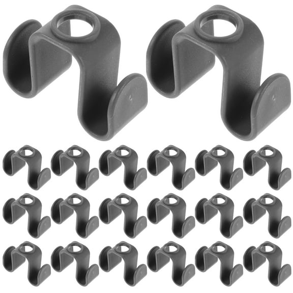 MRLESS 30pcs Space-Saving Hanger Hooks Connectors for Clothes Cascading Wardrobe Plastic Hanger Extenders Closet Organizer