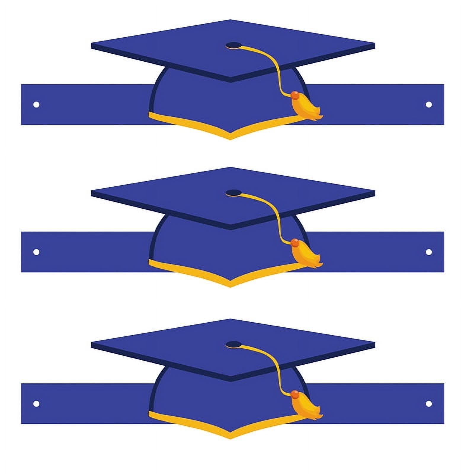 WEUVEB 36 Pcs Graduation Cap Paper Decorations Bulk Style Party Supplies for Graduation Celebration