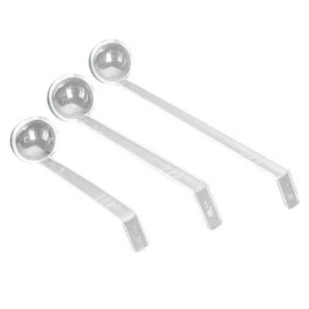 MRLESS Set of 3 Clear Acrylic Punch Ladles with Long Handles, Soup Spoons for Kitchen Use