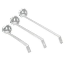 MRLESS Set of 3 Clear Acrylic Punch Ladles with Long Handles, Soup Spoons for Kitchen Use