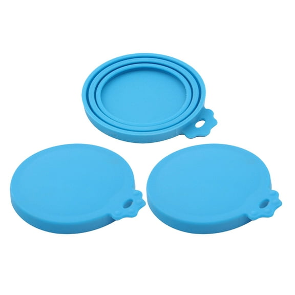 MRLESS 3pcs Food Jar Lids Reusable Sealed Lids Replacement Cat Food Can Silicone Covers Silicone Can Lids Dog Food Can Cover Cat Food Can Cover