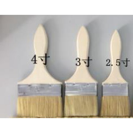 MRLESS Set of 3 Paint Brushes with Thick Wood Handles for Chalk, Furniture, Trim, Edges, Home Improvement and DIY Painting Projects