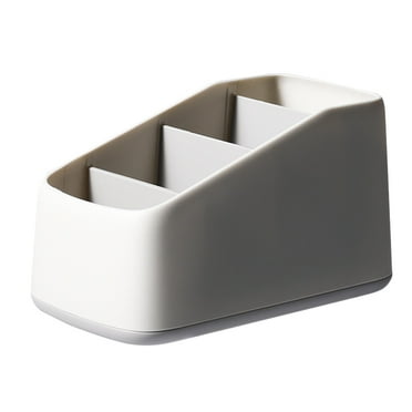 MRLESS 4-Compartment Remote Control Holder for TV and Office Supplies (Grey)