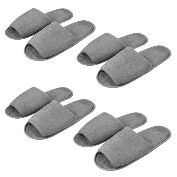 MRLESS 4 Pairs Portable Travel Folding Slippers Unisex Guest Spa Hotel Disposable Comfortable Indoor Shoes