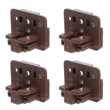 2025 New Release 10 Sets For Kenlin Drawer Slide Track Guide Glide Replacement Parts For Dressers And Nightstands Bottom Mount Brown 10 P 172524203