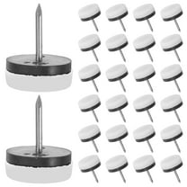 MRLESS 40pcs Anti-Slip Furniture Pads for Tables Chairs Cabinets Heavy Duty Rubber Floor Protectors Nail-On Glide Chair Leg Floor Protectors