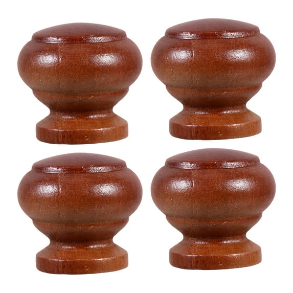 MRLESS 4PCS Wooden Cabinet Handles Vintage Furniture Door Pull Knobs for Kitchen Cabinets Bathroom Vanities and Furniture Drawers