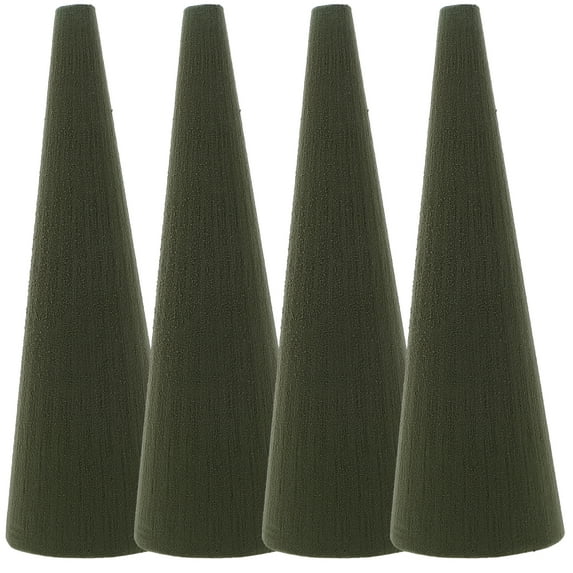 MRLESS Set of 4 Floral Foam Blocks in Cone Shape for Professional Flower Arrangements and Crafts