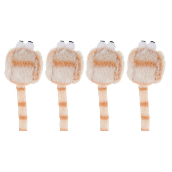 WEUVEB 4pcs Plush Mouse Cat Toys Indoor Interactive Playtime Pet Toys for Cats Kittens