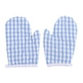 thumbnail image 1 of MRLESS 4pcs Kids' Heat Resistant Kitchen Gloves for Baking and Cooking Plaid Oven Mitts for Children Microwave Oven Checked Gloves, 1 of 9