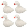 thumbnail image 1 of MRLESS 4pcs Mini Resin Goose Figurine Tiny Goose Statues For Micro Landscape Decoration Mini Goose Desktop Ornament Animal Models, 1 of 9