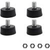 thumbnail image 1 of MRLESS 4-Pack Adjustable Screw-On Rubber Furniture Pads Chair Leg Levelers with Anti-Skid Feet for Hardwood Floor Protection M10, 1 of 8