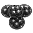 thumbnail image 1 of WEUVEB Self Adhesive Swivel Caster Wheels Black 4pcs Sticky Pulley Rollers for Furniture and Equipment, 1 of 9