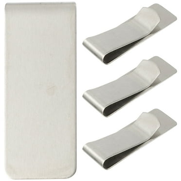 MRLESS 4pcs Stainless Steel Money Clips for Men Women Office