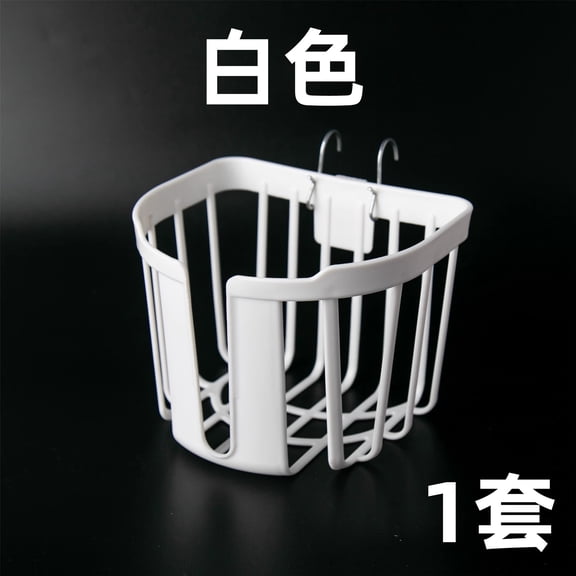 MRLESS Set of 4 Hanging Plant Baskets with Hooks, Plastic Pots for Fence, Railing, Garden, Outdoor & Indoor