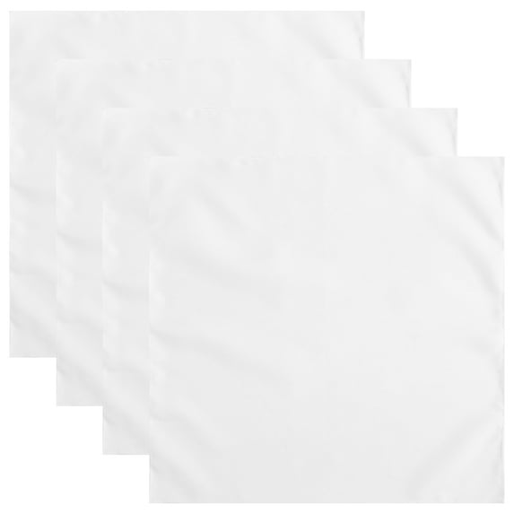 WEUVEB 4pcs Guest Bathroom Essentials White Polyester Reusable Table Decor For Banquets