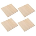 thumbnail image 1 of MRLESS Set of 4 Wooden Cup Mats Insulated Heat-Resistant Coasters for Cups, Flowerpots, Tabletop Pads for Home, Office, Garden Use, 1 of 8