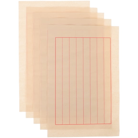 MRLESS Pack of 50 Rice Paper Sheets for Chinese Calligraphy and Traditional Brush Writing Practice