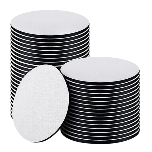 MRLESS 50PCS Round Sublimation Blanks for Crafts, Heat Transfer , Custom Thermal Printing and Cup Mats Set