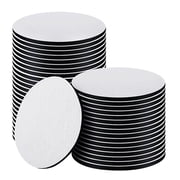 MRLESS 50PCS Round Sublimation Blanks for Crafts, Heat Transfer Printing, Custom and Cup Mats Set