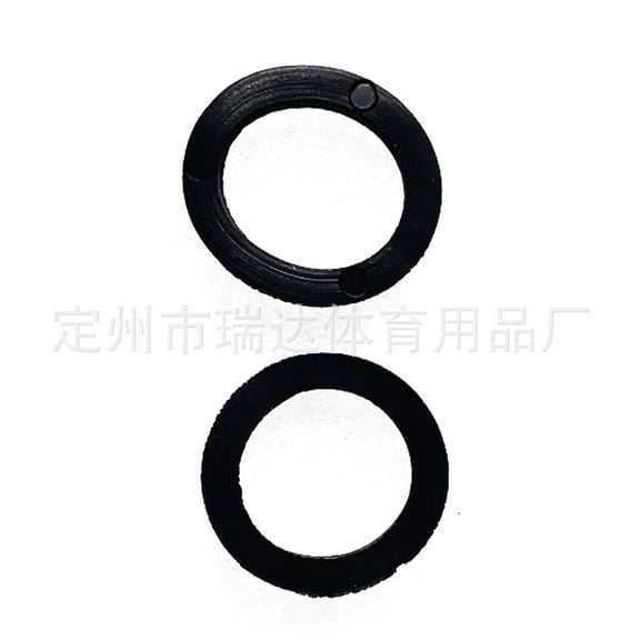 WEUVEB 50Pcs Black Rubber Weight Lifting Clamps for Dumbbells Sturdy Spinlock Barbell Washers