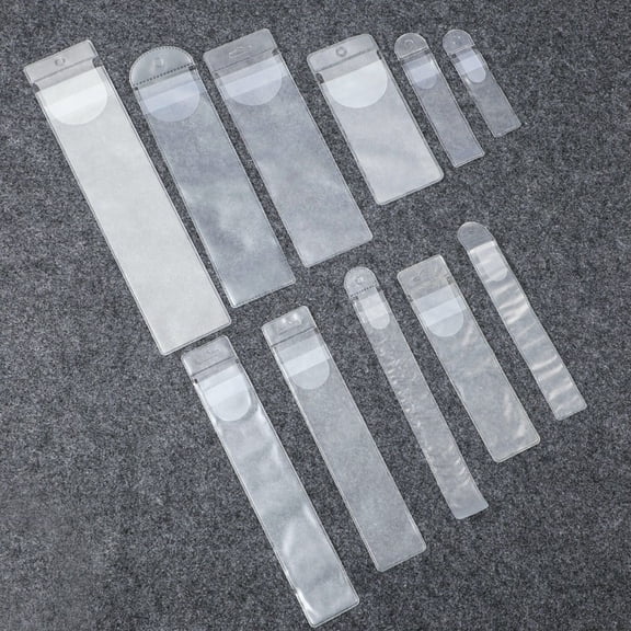 MRLESS 50pcs Clear Makeup Brush Storage Bags for Women, Portable Organizer for Brushes, Tweezers, and Professional Makeup Tools