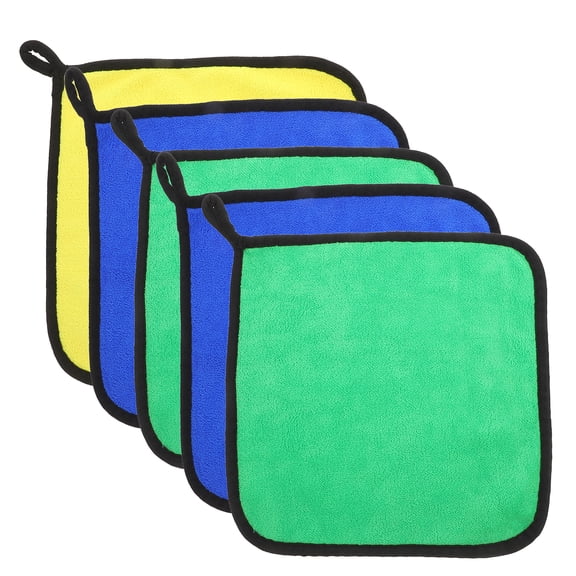 MRLESS 5pcs Microfiber Billiard Cue Towels Pool Cue Cleaning Cloths Snooker Shaft Cleaner Towels for Billiards Accessories