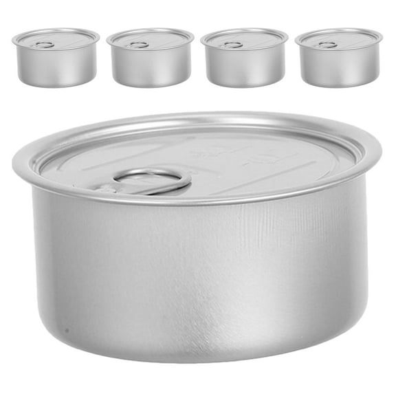 MRLESS 5pcs Metal Storage Canister Airtight Tea Canister Pantry And Countertop Container Suitable For For Coffee Tea And Pet Food