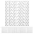 thumbnail image 1 of WEUVEB Removable White Sports Number Stickers for Football Baseball Hockey Equipment and Gear, 1 of 9