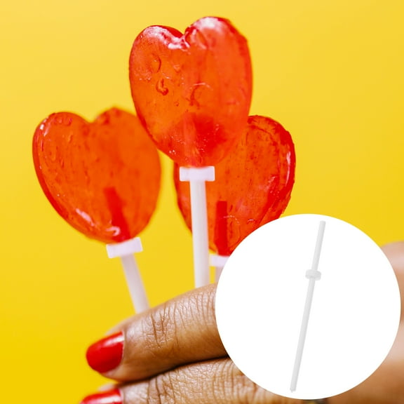 MRLESS 60pcs Plastic Lollipop Sticks Cake Pops Sticks Sucker Sticks Cake Maker Tools Cake Pops Bar for Candy Chocolate Cookie Dessert