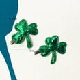 thumbnail image 1 of MRLESS 6PCS Cute Green Shamrock Hair Clips with Glitter Sequins St Patricks Day Hair Decorations Party Supplies for Kids Women, 1 of 8